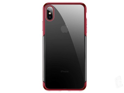 BASEUS Glitter Series Red (erven) - Ochrann kryt (obal) na Apple iPhone XS **VPREDAJ!!