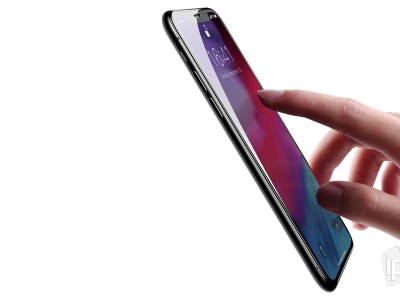 Baseus Soft Tempered Glass (ierne) - Tvrden sklo s ohybnmi okrajmi na cel displej pre Apple iPhone XS Max / 11 Pro Max
