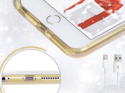 TPU Glitter Case (zlat) - Ochrann glitrovan kryt (obal) pre Apple iPhone 6 Plus **AKCIA!!