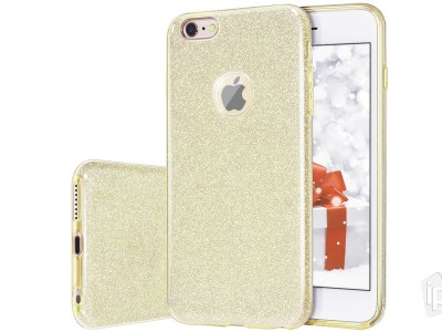 TPU Glitter Case (zlatý) - Ochranný glitrovaný kryt (obal) pre Apple iPhone 6 Plus **AKCIA!!