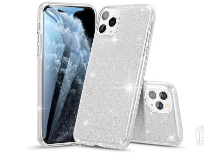 TPU Glitter Case (strieborn�) - Ochrann� glitrovan� kryt (obal) pre Apple iPhone 11 Pro Max **AKCIA!!
