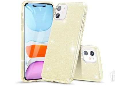 TPU Glitter Case (zlat) - Ochrann glitrovan kryt (obal) pre Apple iPhone 11