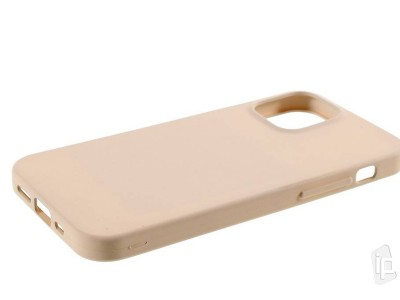 Jelly Matte TPU Rose Beige (b�ov�) - Matn� ochrann� obal na iPhone 12 / iPhone 12 Pro