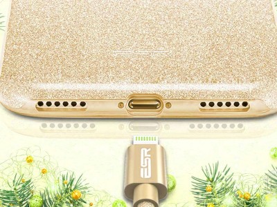 TPU Glitter Case (zlat) - Ochrann glitrovan kryt (obal) pro Apple iPhone 8 Plus **AKCIA!!