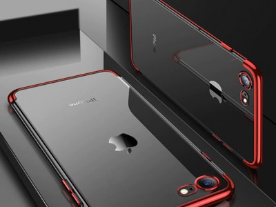 Glitter Series Red (erven) - Ochrann kryt (obal) na Apple iPhone 7 / iPhone 8 / iPhone SE 2020