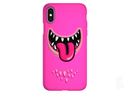 3D Monsters Pink (ruov) - Odoln 3D kryt (obal) na Apple iPhone X / XS **AKCIA!!