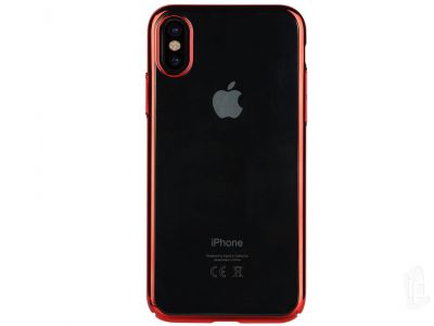 Benks Glitter Series Red (erven) - Plastov ochrann kryt (obal) na Apple iPhone X / XS **VPREDAJ!!