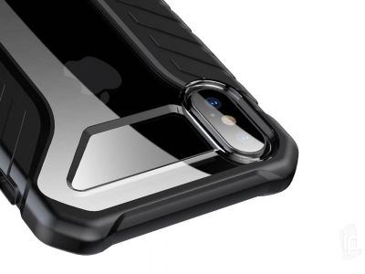 Baseus Impact Defender Black (ern) - Odoln ochrann kryt (obal) na Apple iPhone X / XS