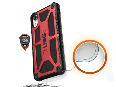 Urban Armor Gear (UAG) Monarch Case (erven) - Ultra odoln ochrann kryt na Apple iPhone XR **VPREDAJ!!