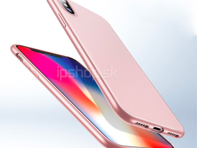 Ochrann kryt (obal) TPU Rose Gold (rov) na Apple iPhone X / XS