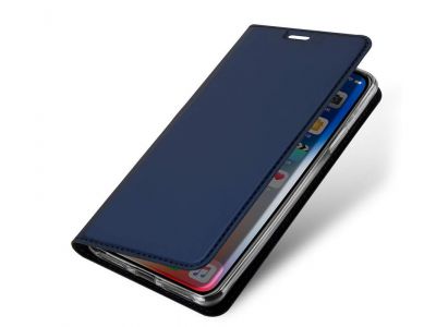 Luxusn Slim Fit puzdro Navy Blue (tmavomodr) pre iPhone XS Max