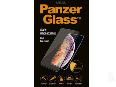PanzerGlass Case Friendly Black (ern) - Tvrden ochrann sklo na displej na Apple iPhone XS Max / 11 Pro Max
