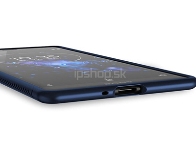 IVSO Leather Armor Blue (tmavomodr) - luxusn ochrann kryt (obal) na Sony Xperia XZ2