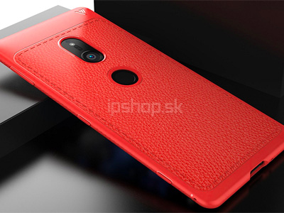 IVSO Leather Armor Red (erven) - luxusn ochrann kryt (obal) na Sony Xperia XZ2 **VPREDAJ!!