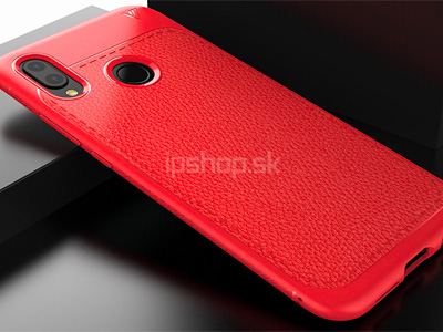 IVSO Leather Armor Red (erven) - luxusn ochrann kryt (obal) na Huawei P20 Lite