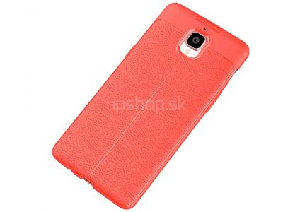 IVSO Leather Armor Red (erven) - luxusn ochrann kryt (obal) na OnePlus 3