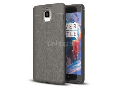 IVSO Leather Armor Grey (ed) - luxusn ochrann kryt (obal) na OnePlus 3 **AKCIA!!