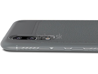 IVSO Leather Armor Grey (ed) - luxusn ochrann kryt (obal) na Huawei P20 **VPREDAJ!!