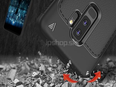IVSO Leather Armor Grey (�ed�) - luxusn� ochrann� kryt (obal) na Samsung Galaxy A6 Plus **AKCIA!!