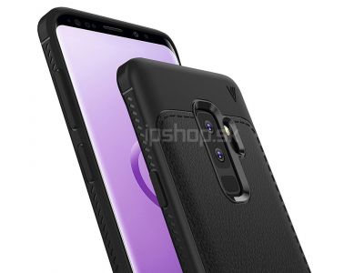 IVSO Leather Armor Grey (�ed�) - luxusn� ochrann� kryt (obal) na Samsung Galaxy A6 Plus **AKCIA!!