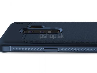 IVSO Leather Armor Navy Blue (modr) - luxusn ochrann kryt (obal) na Samsung Galaxy A6 Plus 2018 **VPREDAJ!!