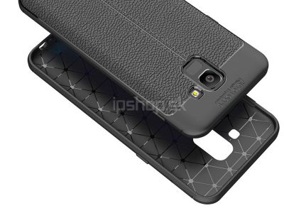 Leather Armor Black (ern) - luxusn ochrann kryt (obal) na Samsung Galaxy J6 J600 **AKCIA!!