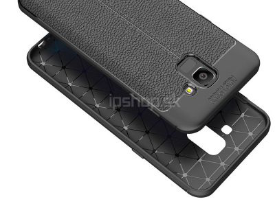 Leather Armor Navy Blue (tmavomodr�) - luxusn� ochrann� kryt (obal) na Samsung Galaxy J6 J600