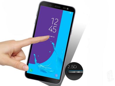 2.5D Full Glue Tempered Glass (ierne) - Tvrden sklo na displej pre Samsung Galaxy J6 2018