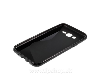Ochrann gelov/gumov kryt (obal) Black Wave na Samsung Galaxy J7 ern **VPREDAJ!!