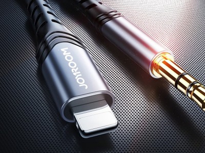 JOYROOM Audio Cable (modr)  Audio kabel 3,5 mm jack / Lightning pro Apple zariadenia (2m)