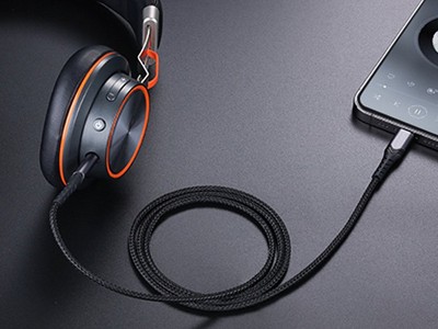 JOYROOM Audio Cable (modr)  Audio kabel 3,5 mm jack / Lightning pro Apple zariadenia (1m)