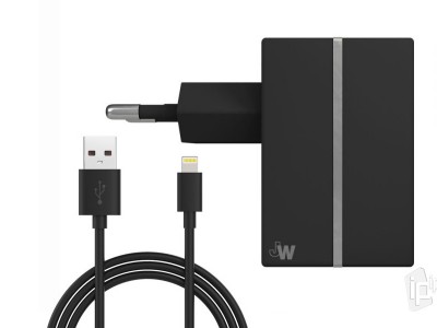 Just Wireless 12W/2.4A (ern) - Rchlonabjeka do elektrickej st + Lightning kabel pro Apple zariadenia 1.5m **AKCIA!!