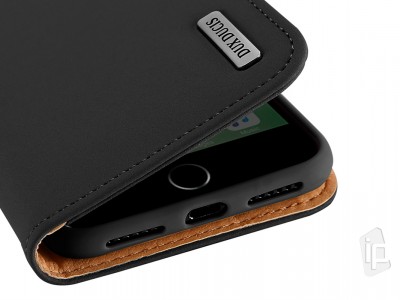 Koen puzdro DUX Wish Real Leather (ierne) pre Apple iPhone 7 / 8 / SE 2020 / SE 2022