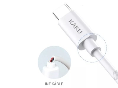 KAKU PD 18W KSC-302 (biely) - Nab�jac� synchroniza�n� k�bel Lightning/USB-C pre Apple zariadenia (1m)