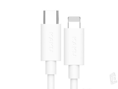 Lightning Cable PD 18W KSC-238 (biely) - Nabjac synchronizan kbel USB-C / Lightning pre Apple zariadenia (1m)