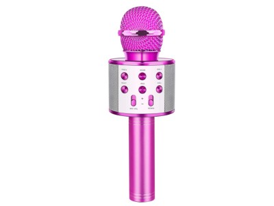 Bezdrôtový karaoke mikrofón (ružová)
