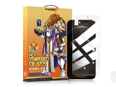 Kingxbar Curved Edge Glass  Ochrann sklo pre Apple iPhone 12 / 12 Pro (re)