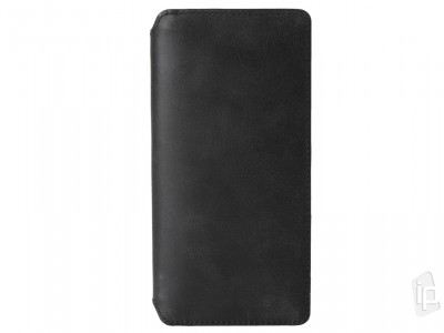 KRUSELL Sunne Phone Wallet (ierne) - Luxusn koen puzdro pre Samsung Galaxy Note 10 Plus