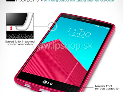 Ochrann� kryt (obal) TPU Red (�erven�) na LG G4 **V�PREDAJ!!
