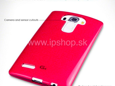 Ochrann� kryt (obal) TPU Red (�erven�) na LG G4 **V�PREDAJ!!