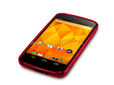 Ochrann gelov kryt (obal) LG Google Nexus 4 E960 Red Wave **VPREDAJ!!