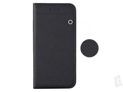 Fiber Folio Stand Black (ierne) - Flip puzdro na Huawei P Smart Pro
