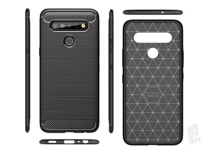 Fiber Armor Defender Black (�ierna) - Ochrann� kryt (obal) na LG K51S / K41S **AKCIA!!