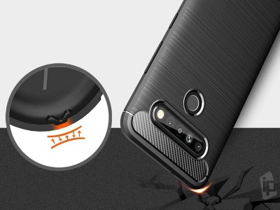 Fiber Armor Defender Black (�ierna) - Ochrann� kryt (obal) na LG K51S / K41S **AKCIA!!