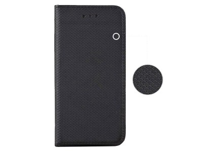 Fiber Folio Stand Black (ern) - Flip pouzdro na Xiaomi Redmi Note 10 (5G) / Poco M3 Pro (5G)