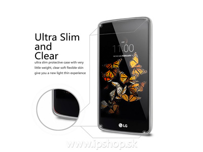 Ochrann kryt (obal) TPU Ultra Slim Clear (ry) na LG K8 LTE **VPREDAJ!!