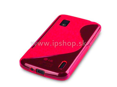 Ochrann gelov/gumov kryt (obal) Pink Wave (rov) na Google Nexus 4 (E960) **VPREDAJ!!