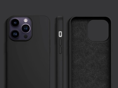 Light Silicone Case (�ierna) � Silik�nov� ochrann� kryt (obal) pre iPhone 14 Pro