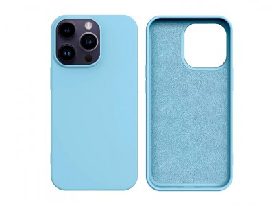 Light Silicone Case (modrá) – Silikónový ochranný kryt (obal) pro iPhone 14 Pro