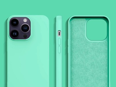 Light Silicone Case (zelen�) � Silik�nov� ochrann� kryt (obal) pre iPhone 14 Pro